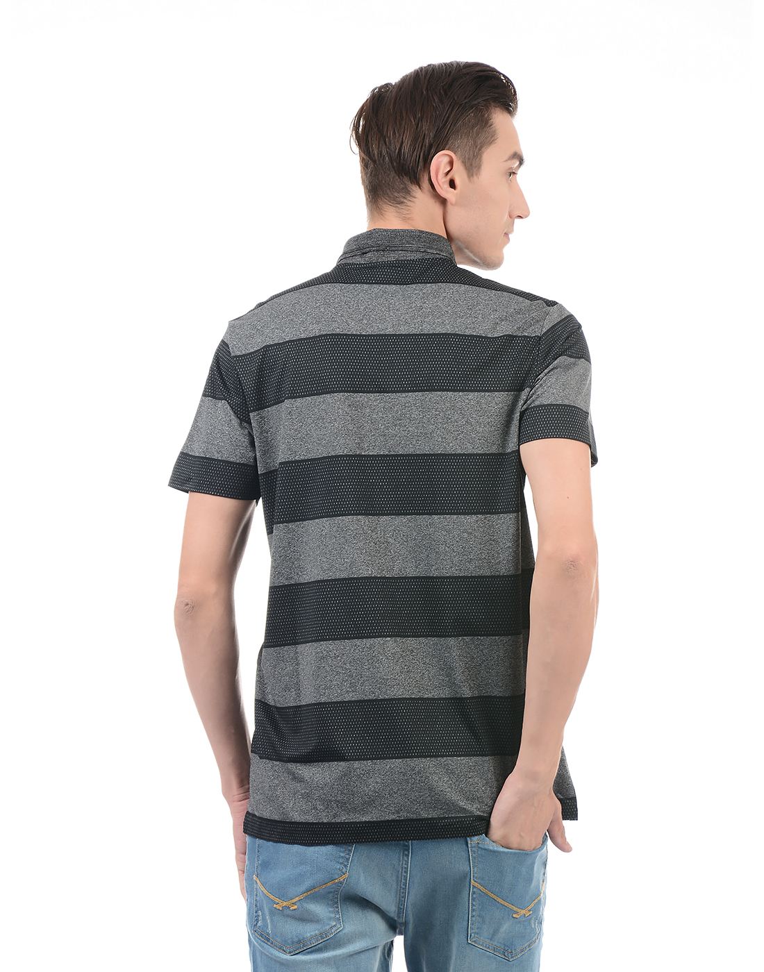 U.S. Polo Assn. Men Casual Wear Striped T-Shirt